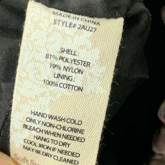 Soft Surroundings Women Size Small Skirt Long Maxi Evening Satin Purple Floral - Picture 7 of 7